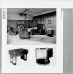 Het ameublement zoals te zien in het nummer gewijd aan Michel De Klerk.
              <br/>
              Wendingen, 1925